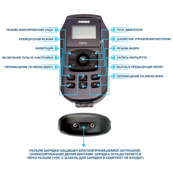 Электромотор носовой HIDEA OMS150S