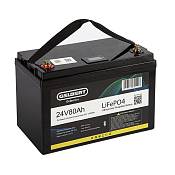 Литиевый тяговый аккумулятор Gelbert LiFePO4 (24V/80Ah/100A/1,920Wh) Bluetooth