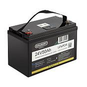 Литиевый тяговый аккумулятор Gelbert LiFePO4 (24V/50Ah/80A/1,200Wh) BT/Display