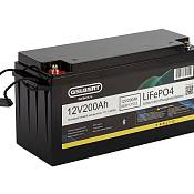 Литиевый тяговый аккумулятор Gelbert LiFePO4 (12V/200Ah/200А/2,400Wh) Bluetooth
